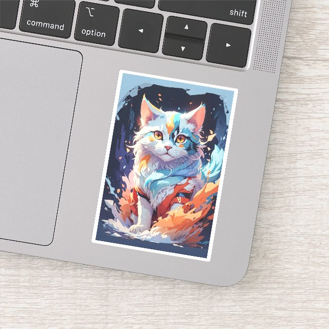 Crystal Fantasy Cat Artwork (Detail)