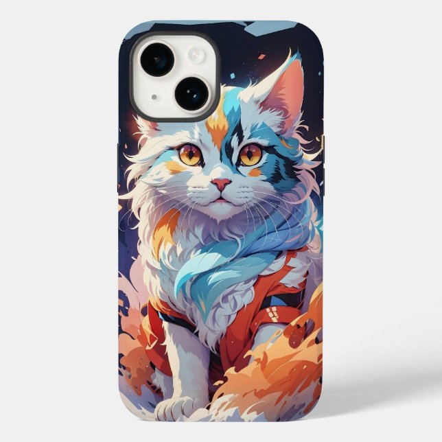 Crystal Fantasy Cat Artwork Case-Mate iPhone Case (Back)