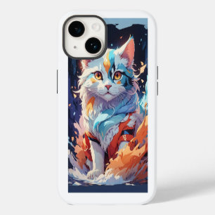 Crystal Fantasy Cat Artwork iPhone 14 Case