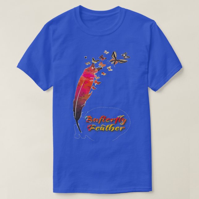 Crystal feather butterfly T-Shirt (Design Front)