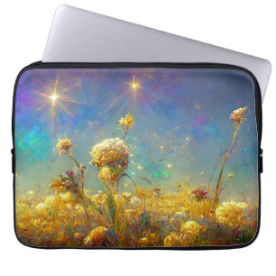 Crystal Fields and Starry Skies Laptop Sleeve