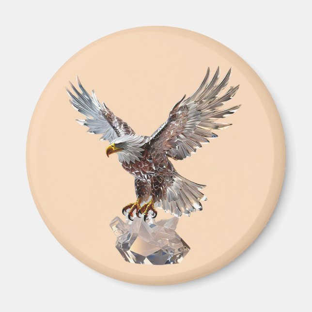 "Crystal Flight Eagle" Magnet (Front)