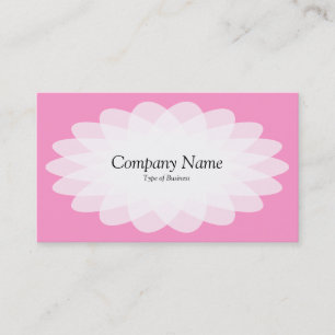 Crystal Flower - Pink Business Card