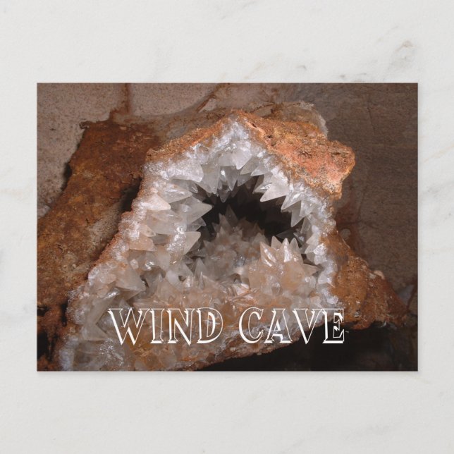 Crystal Formation, Wind Cave National Park, SD Postcard (Front)