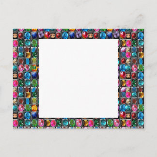CRYSTAL GEM PEARL FRAME BLANKS : DIY 2014 POSTCARD