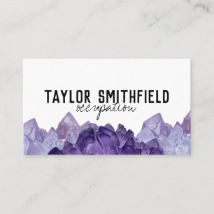 crystal gem trendy modern simple business card