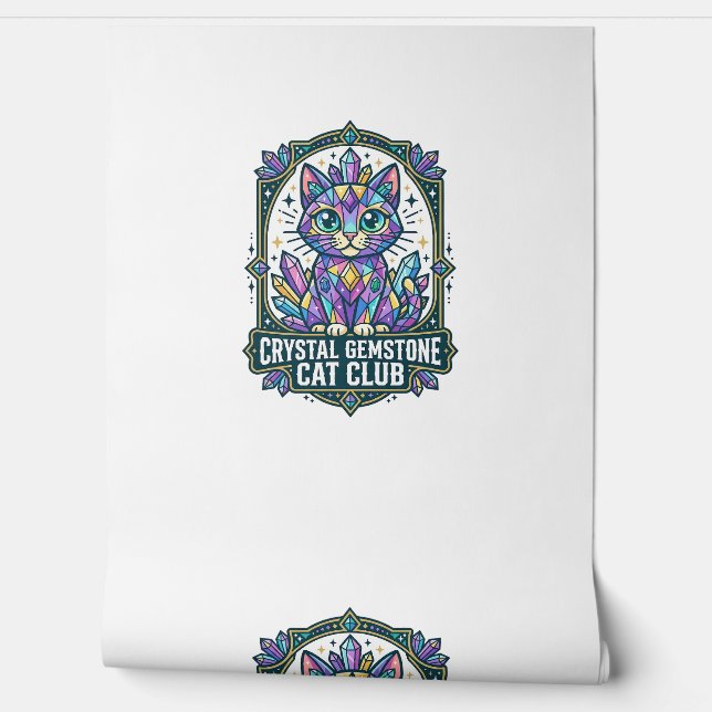 Crystal Gemstone Cat Cat Mum Gift Idea - Crystal G Wallpaper (Unrolling)