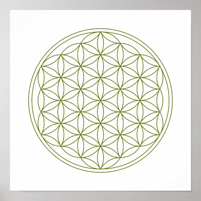 Crystal Grid - Flower Of Life Poster (Front)