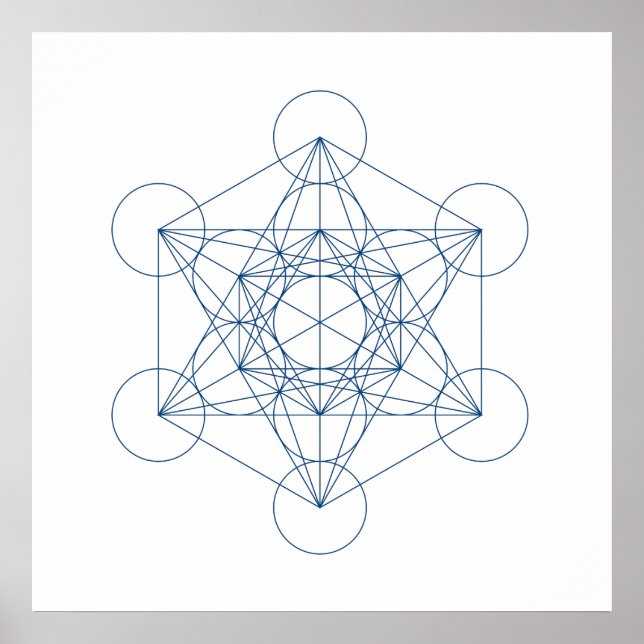 Crystal Grid - Metatron's Cube Poster (Front)