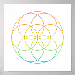 Crystal Grid - Seed Of Life Poster