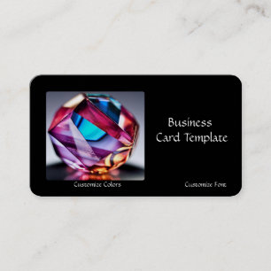 Crystal Healing Amethyst Business Card