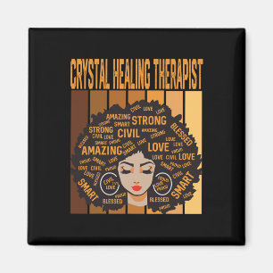 Crystal Healing Therapist Black History Month Prid Magnet
