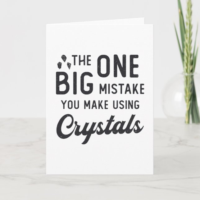 Crystal Healing You Make Using Crystals Heal Gift Card (Front)