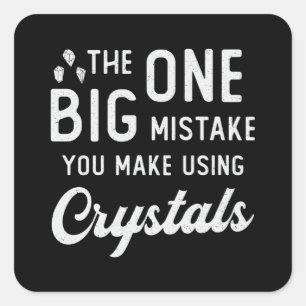 Crystal Healing You Make Using Crystals Healer Square Sticker