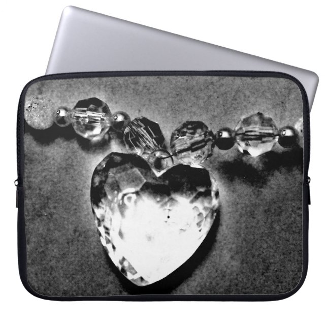 Crystal Heart Laptop Sleeve (Front)