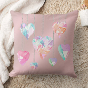 Crystal Hearts Cushion