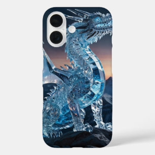 Crystal Ice Dragon iPhone 16 Case