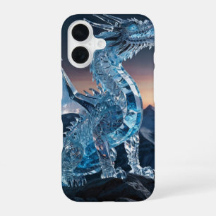 Crystal Ice Dragon iPhone 16 Case