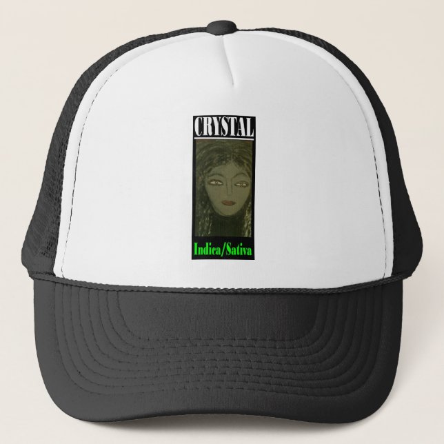 CRYSTAL INDICA SATIVA TRUCKER HAT (Front)