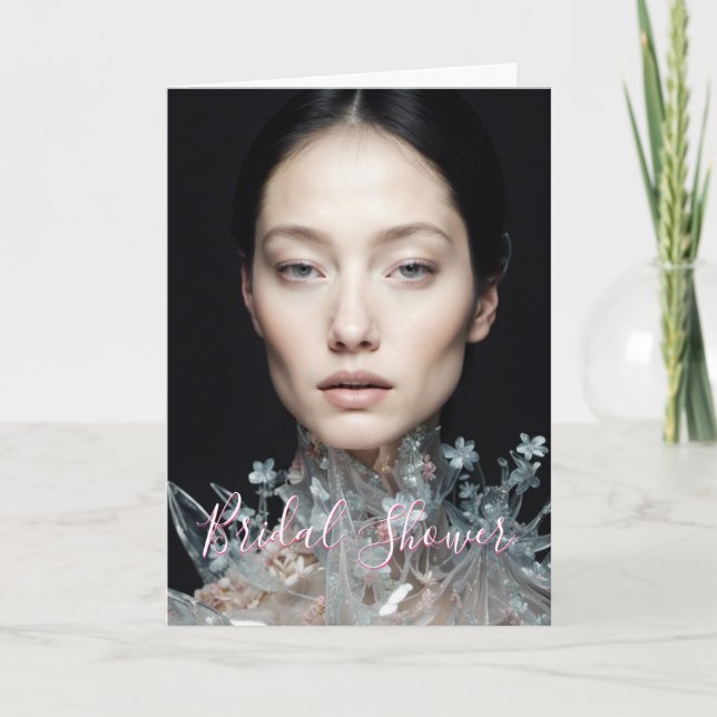 Crystal Invitation Bridal Shower Card (Front)