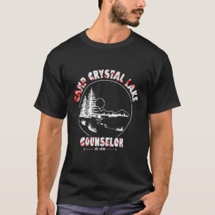 Crystal Lake Camp Counsellor Costume Halloween Hor T-Shirt