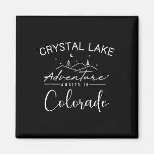 Crystal Lake Colorado Mountain Adventure Camping V Magnet