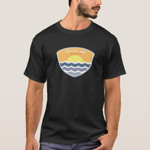 Crystal Lake Michigan MI Sunset Vacation Souvenir T-Shirt
