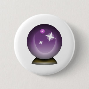Crystal Magic Ball - Emoji 6 Cm Round Badge