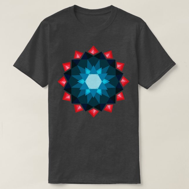 crystal mandala diamond T-Shirt (Design Front)