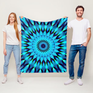 Crystal Mandala Fleece Blanket