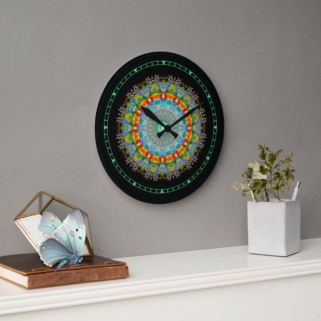 Crystal Mandala  Wall Clock (Creator Uploaded)