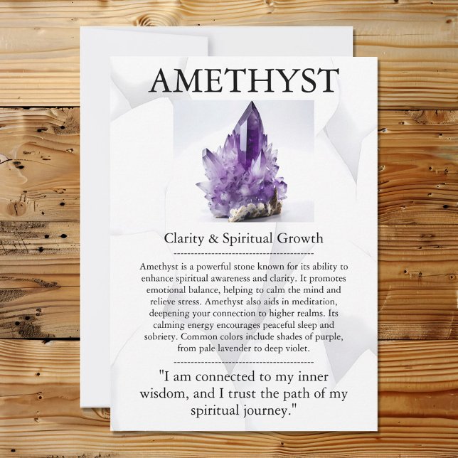 Crystal Meaning Card - Amethyst (Creator Uploaded)