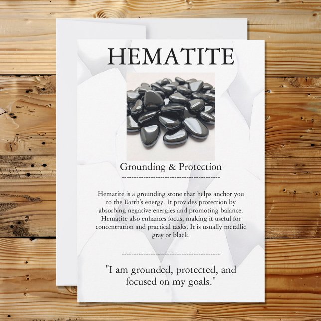 Crystal Meaning Card - Haematite (Creator Uploaded)