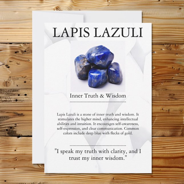 Crystal Meaning Card - Lapis Lazuli (Creator Uploaded)