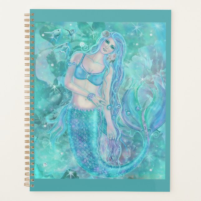 Crystal Mermaid dreams by Renee Lavoie  Planner (Front)