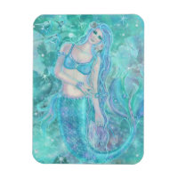 Crystal Mermaid dreams by Renee Lavoie Postcard