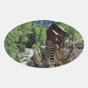 Crystal Mill Colorado Oval Sticker