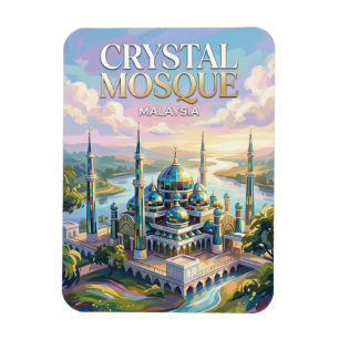 Crystal Mosque Malaysia Magnet