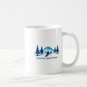 Crystal mountain michigan ski resort skiing skier coffee mug