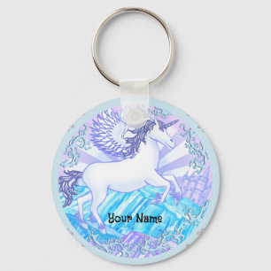 Crystal mountain Pegasus Key Ring