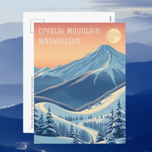 Crystal mountain Washington Ski vacation Postcard (Creator Uploaded)