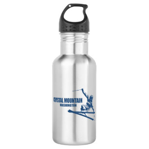 Crystal Mountain Washington Skier 532 Ml Water Bottle