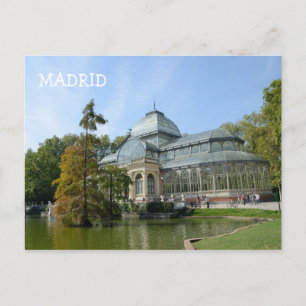 Crystal Palace, Madrid Postcard