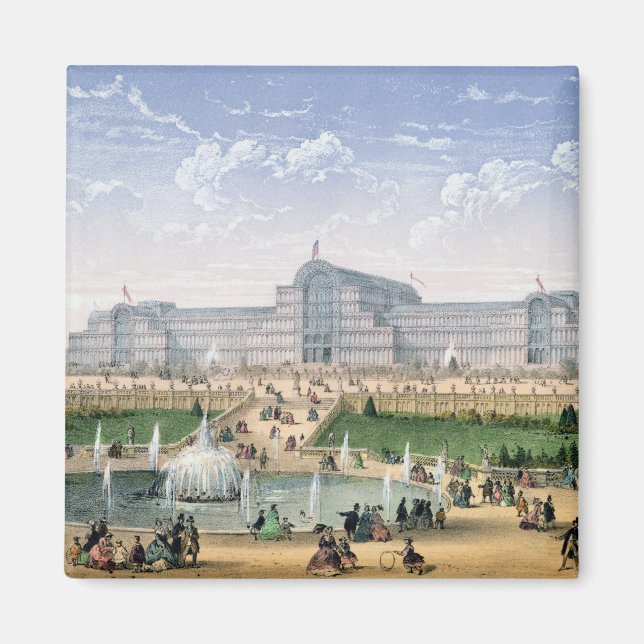Crystal Palace, Sydenham, c.1862 (colour litho) Magnet (Front)