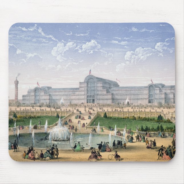 Crystal Palace, Sydenham, c.1862 (colour litho) Mouse Pad (Front)