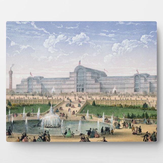 Crystal Palace, Sydenham, c.1862 (colour litho) Plaque (Front)