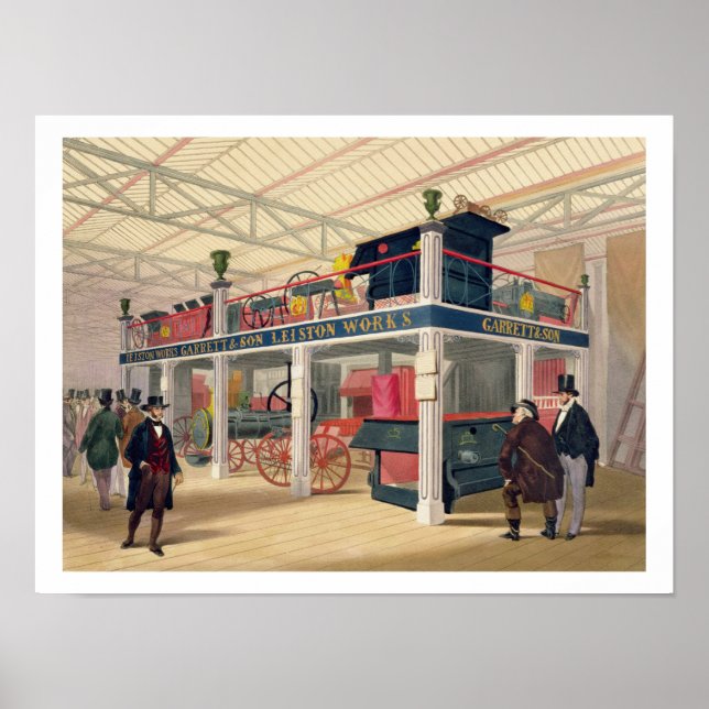 Crystal Palace, the Agricultural Court (colored l Poster (Front)