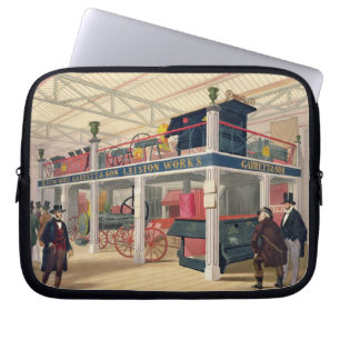 Crystal Palace, the Agricultural Court (coloured l Laptop Sleeve
