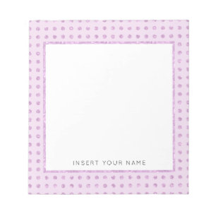 Crystal Pink Personalised Notepad 5.5" x 6"