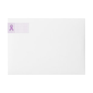 Crystal Pink Ribbon Awareness Knitting Wrap Around Label